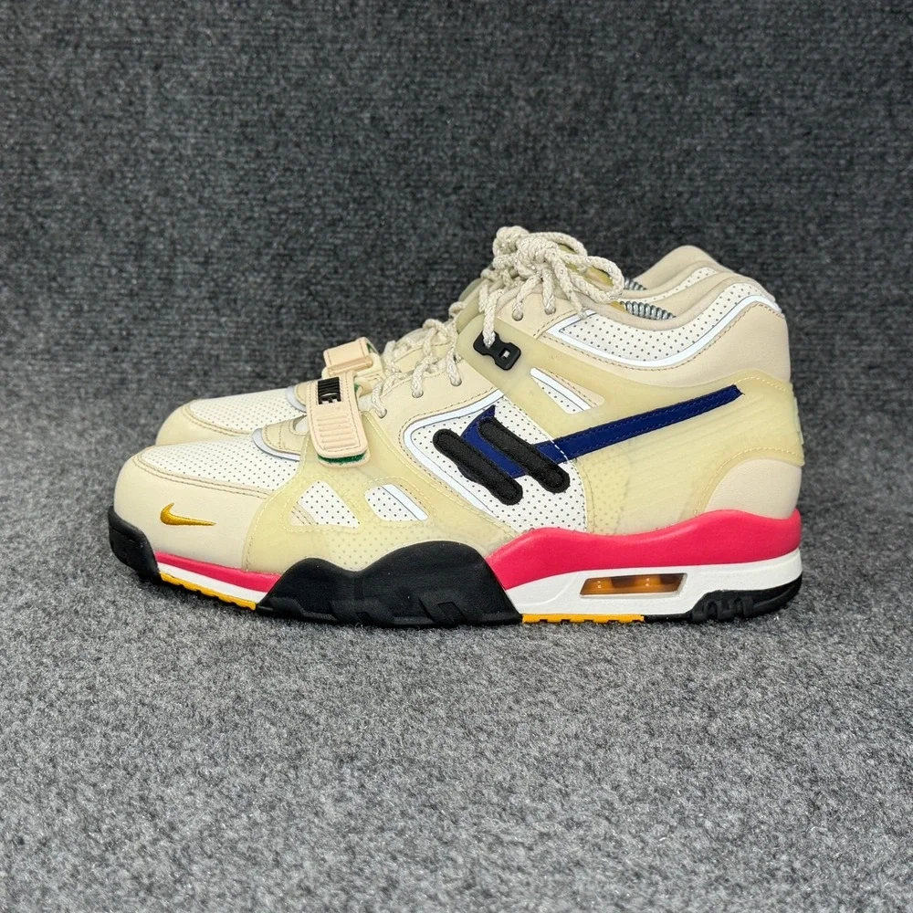 Nike Air Trainer 3 Saquon Barkley Shoes Men's 9 Tan Blue Retro Athletic Sneakers